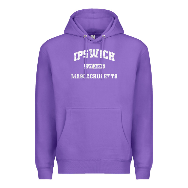 Ipswich Massachusetts Ma Vintage State Athletic Style Premium Hoodie by trangStudio | Teevron
