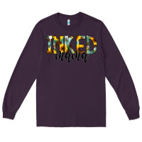 Plum Inked Mama Long Sleeve Tee - CowCowDesign