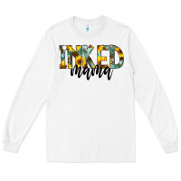 White Inked Mama Long Sleeve Tee - CowCowDesign