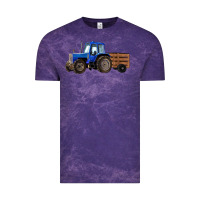 Cloud Purple Farm Tractor Vintage Tee - RanaPortraitStore