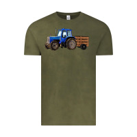 Vintage Olive Farm Tractor Vintage Tee - RanaPortraitStore
