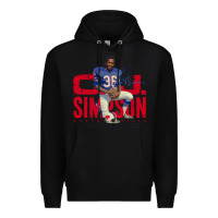 Black O.J. Simpson Premium Hoodie - trangStudio