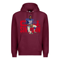 Burgundy O.J. Simpson Premium Hoodie - trangStudio