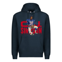Navy O.J. Simpson Premium Hoodie - trangStudio
