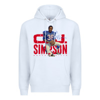 White O.J. Simpson Premium Hoodie - trangStudio