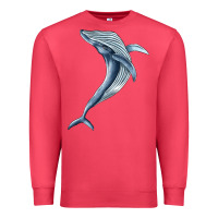 Cardinal humpback whale jumping Premium Sweatshirt - BarkalooDesign