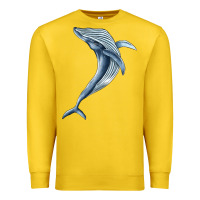 Lemon humpback whale jumping Premium Sweatshirt - BarkalooDesign