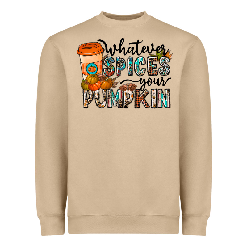 Whatever Spices Your Pumpkin Heavyweight Sweatshirt by CowhideDigitalArt | Teevron