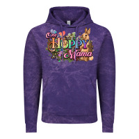 Cloud Purple One hoppy mama easter day Vintage Hoodie - HowdyJamesFarm