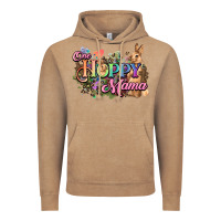 One Hoppy Mama Easter Day Vintage Hoodie | Teevron
