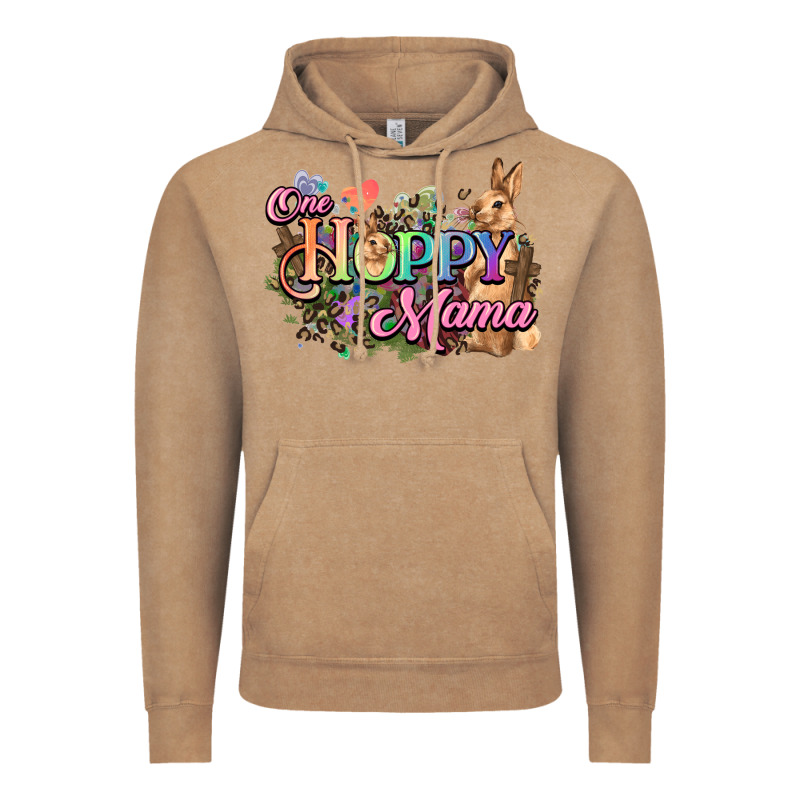 One Hoppy Mama Easter Day Vintage Hoodie by HowdyJamesFarm | Teevron