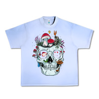 Grape Ice halloween skull collector mushrooms flowers and butterflies sweatshirt Urban Heavy Tee - trangStudio