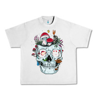 Lunar Rock halloween skull collector mushrooms flowers and butterflies sweatshirt Urban Heavy Tee - trangStudio