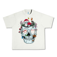 Pistachio halloween skull collector mushrooms flowers and butterflies sweatshirt Urban Heavy Tee - trangStudio