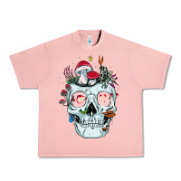Salmon halloween skull collector mushrooms flowers and butterflies sweatshirt Urban Heavy Tee - trangStudio