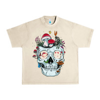 Sandshell halloween skull collector mushrooms flowers and butterflies sweatshirt Urban Heavy Tee - trangStudio
