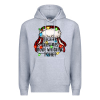 Heather Grey this is my Christmas movie watching Premium Hoodie - Jasminsmagicworld