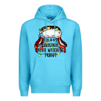 Ocean Blue this is my Christmas movie watching Premium Hoodie - Jasminsmagicworld