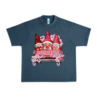 Midnight Navy Loads of love with flowers Valentine's Day Urban Heavy Tee - HowdyJamesFarm