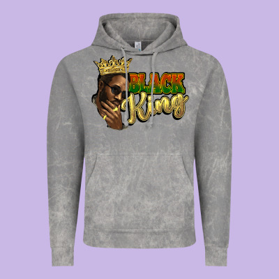 Black King Vintage Hoodie Designed By Howdyjamesfarm