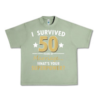 Oil Green 50 years of marriage superpower 50th wedding anniversary Urban Heavy Tee - trangStudio