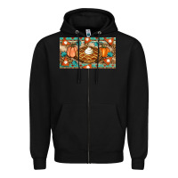 Black pumpkin pie Zipper Hoodie - Artiststas