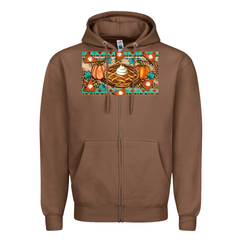 Pumpkin Pie Zipper Hoodie by Artiststas | Teevron