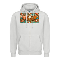 Dove Grey pumpkin pie Zipper Hoodie - Artiststas