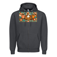 Smoke pumpkin pie Zipper Hoodie - Artiststas