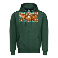 Sports Green pumpkin pie Zipper Hoodie - Artiststas