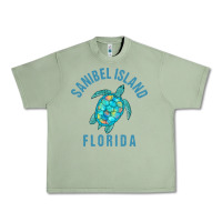 Oil Green sanibel island beach design  sea turtle illustration gift pullover hoo Urban Heavy Tee - trangStudio