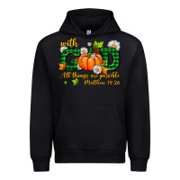 Black with god all things are possible Urban Hoodie - AdoDesignShop