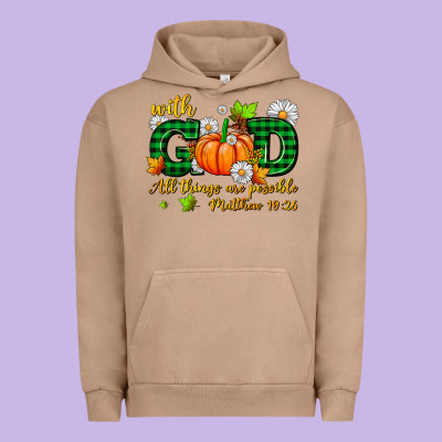 With God All Things Are Possible Urban Hoodie Designed By Adodesignshop
