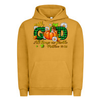 Pigment Peanut Butter with god all things are possible Urban Hoodie - AdoDesignShop