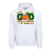 White with god all things are possible Urban Hoodie - AdoDesignShop