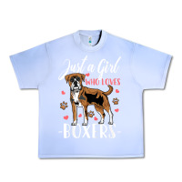 Grape Ice Kids Boxer Dog Just A Girl Who Loves Boxers Gift Urban Heavy Tee - trangStudio