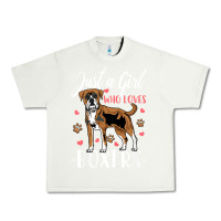 Pistachio Kids Boxer Dog Just A Girl Who Loves Boxers Gift Urban Heavy Tee - trangStudio