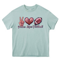 Peace Love Football Heavy Core Tee | Teevron