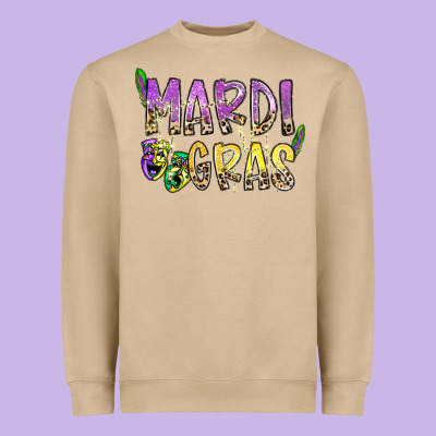 Mardi Gras Heavyweight Sweatshirt Designed By Sublimationcraftshop