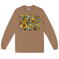 Toasted Coconut Inked Mama Flowers Long Sleeve Tee - CowCowDesign