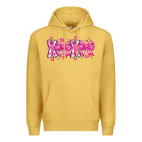 Antique Gold XOXO Valentines Premium Hoodie - CowhideDigitalArt