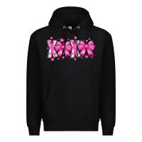 Black XOXO Valentines Premium Hoodie - CowhideDigitalArt