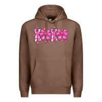 Chestnut XOXO Valentines Premium Hoodie - CowhideDigitalArt