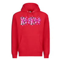 Red XOXO Valentines Premium Hoodie - CowhideDigitalArt