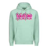 Seafoam XOXO Valentines Premium Hoodie - CowhideDigitalArt