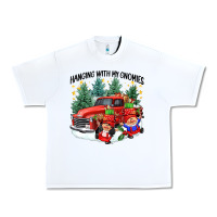 White hanging with my gnomies Urban Heavy Tee - CowGirlArtShop