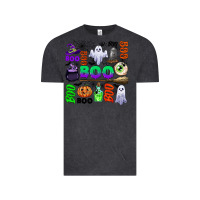 Vintage Black boo halloween Vintage Tee - CowGirlArtShop