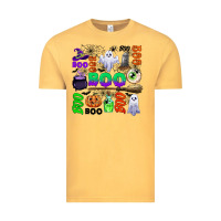 Vintage Mustard boo halloween Vintage Tee - CowGirlArtShop