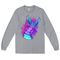 Heather Grey mermaid Long Sleeve Tee - Jasminsmagicworld