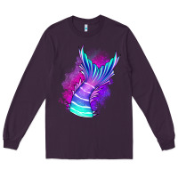 Plum mermaid Long Sleeve Tee - Jasminsmagicworld